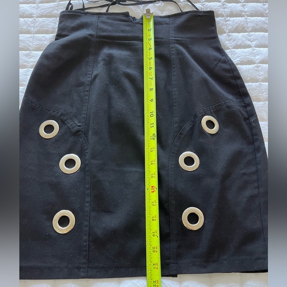 YOUNG EDWARDIAN Rare Vintage Black Two Piece Set Bolero Jacket/Skirt Size 9 - Picture 10 of 10